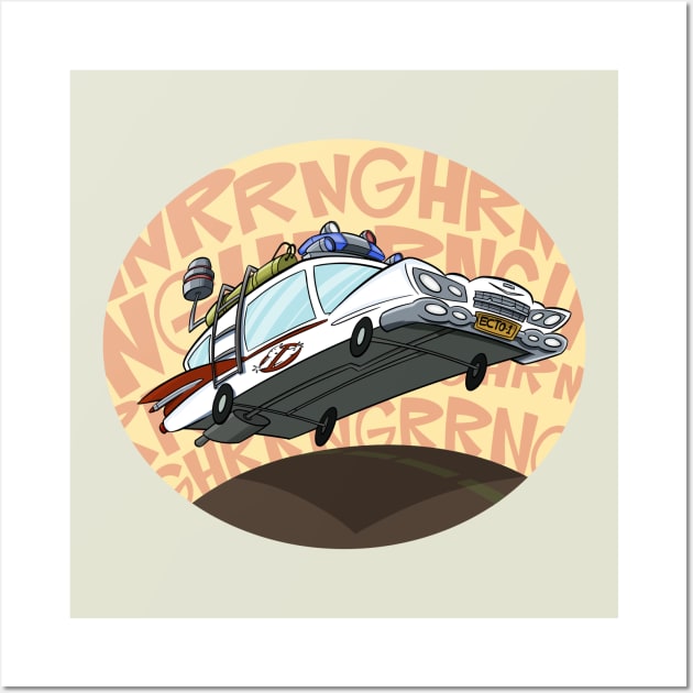 Ecto-1 Wall Art by westinchurch